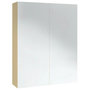 Voir la diapositive 4 : VIDAXL Armoire a miroir de salle de bain 60x15x75cm MDF Blanc et chene