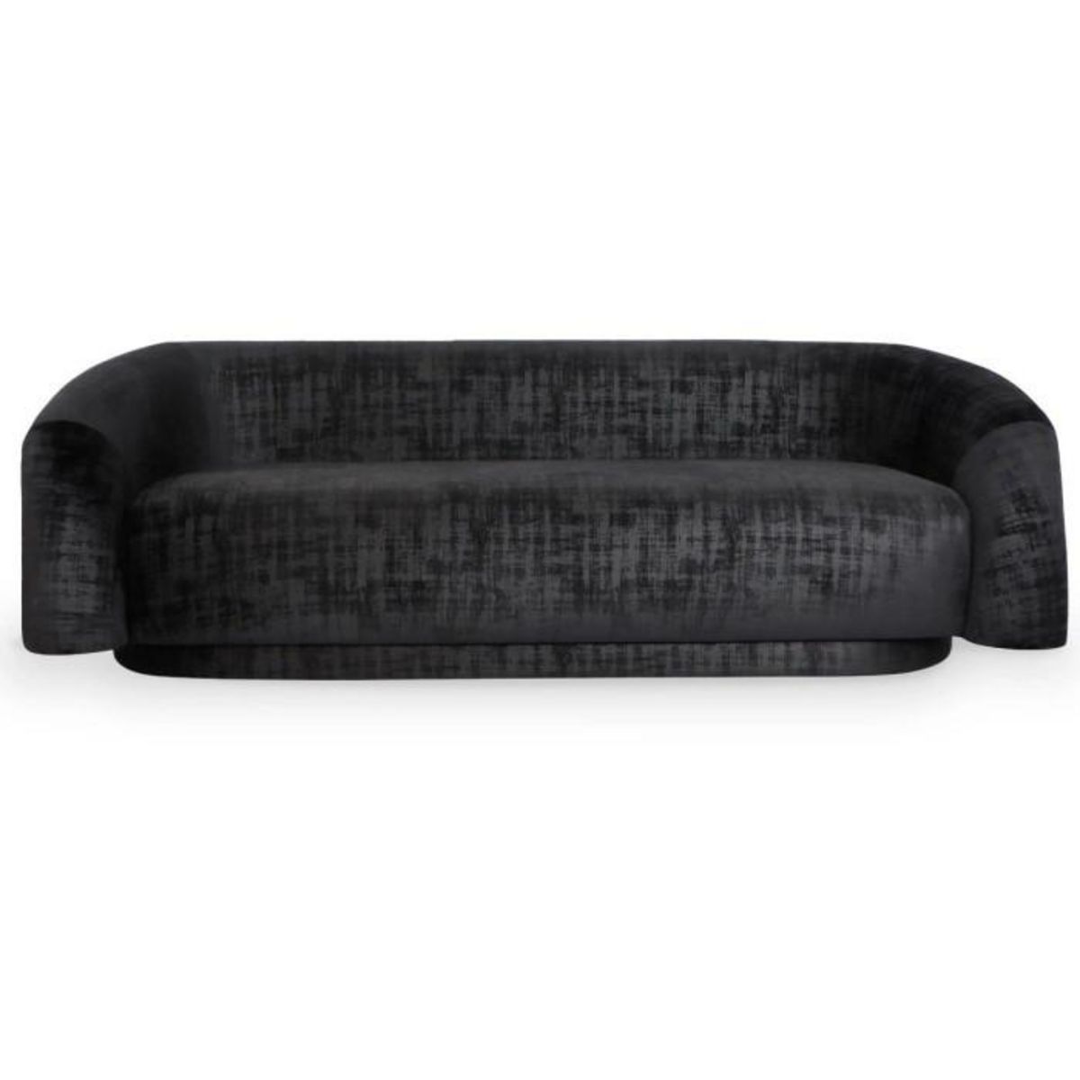 Paris Prix Canapé 3 Places Tissu  Kerio  210cm Noir