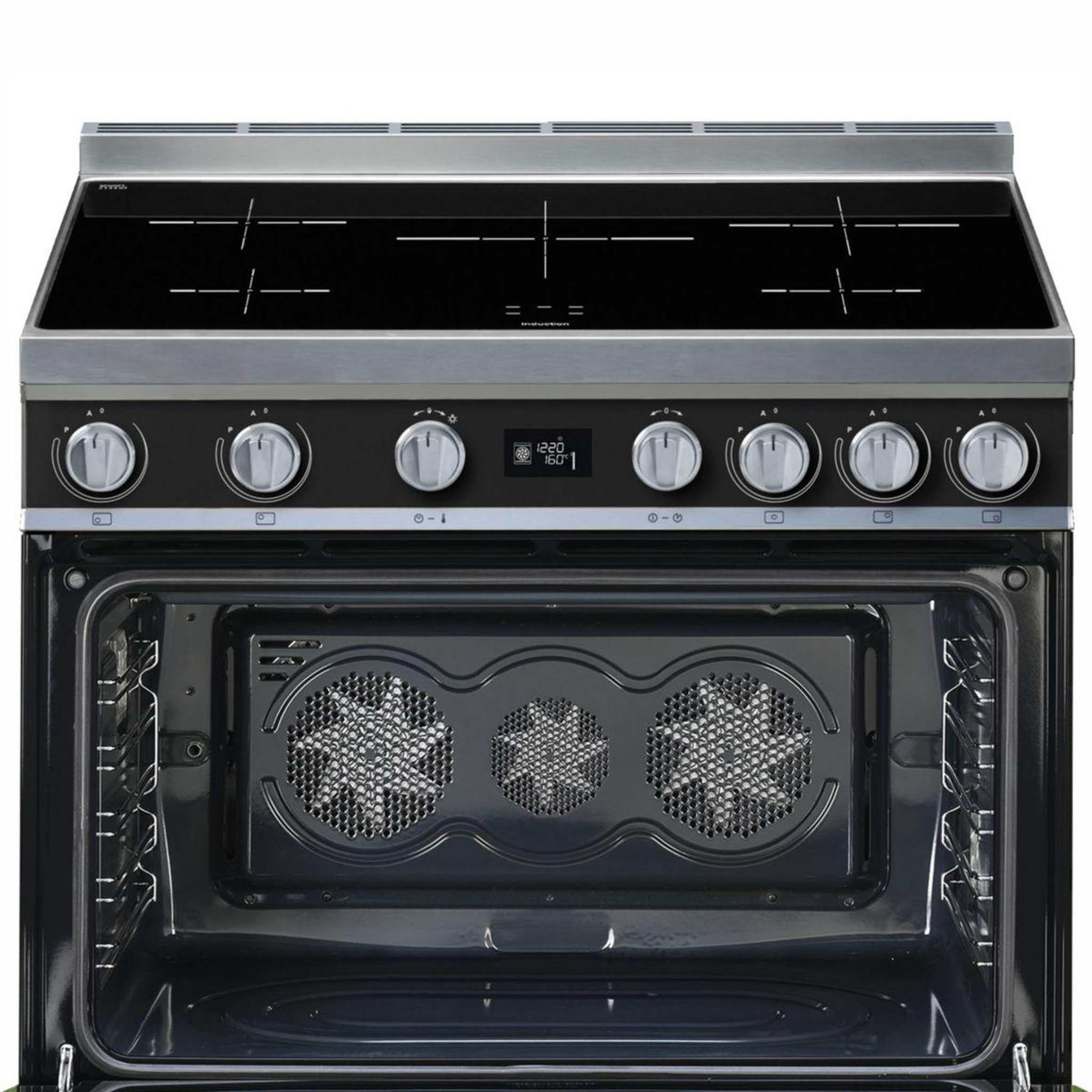 Voir la diapositive 2 : SMEG Piano de cuisson induction cpf9ipan