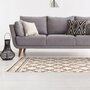 Voir la diapositive 5 : The Home Deco Factory Tapis rectangulaire ethnique Mirage - L. 170 x l. 120 cm - Beige