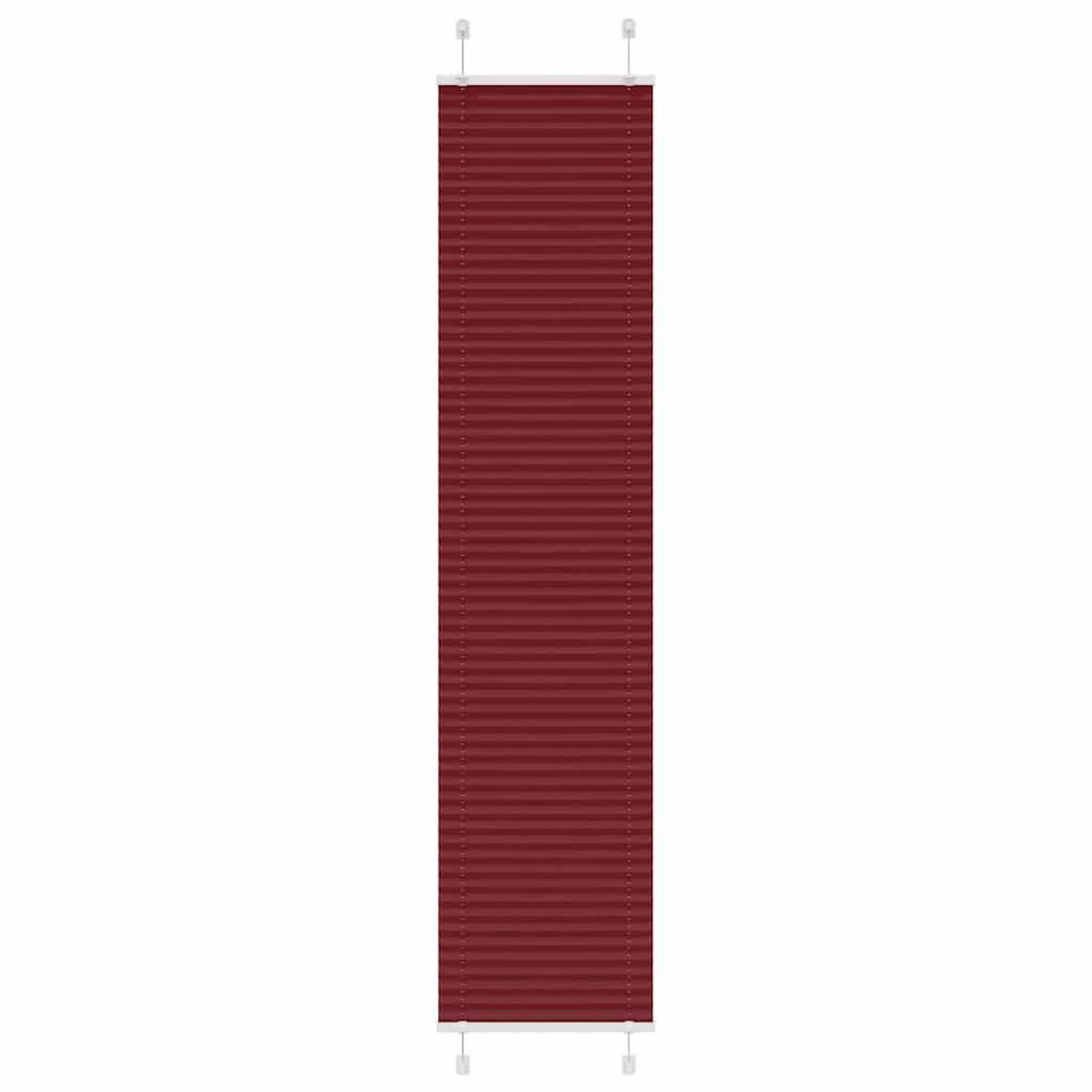 VIDAXL Store plisse rouge bordeaux 40x200 cm largeur du tissu 39,4 cm