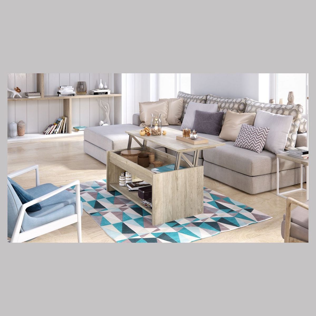 Table basse plateau relevable LOUNGE