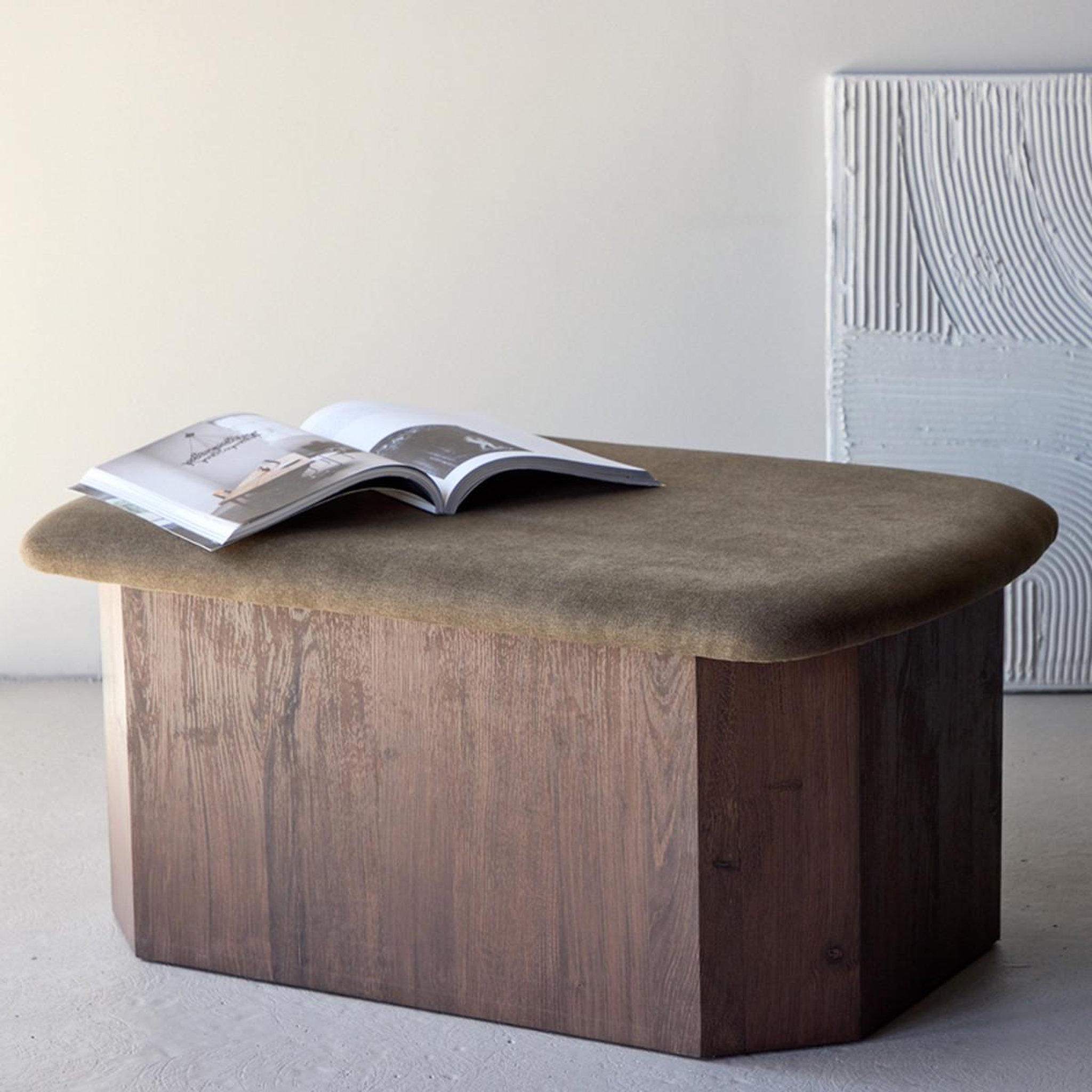 Voir la diapositive 5 : Paris Prix Pouf design  todd  88cm marron
