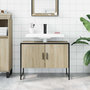 Voir la diapositive 3 : VIDAXL Armoire lavabo de salle de bain chene sonoma bois d'ingenierie