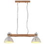 Voir la diapositive 2 : VIDAXL Lampe suspendue industrielle 25 W Argente 109 cm E27