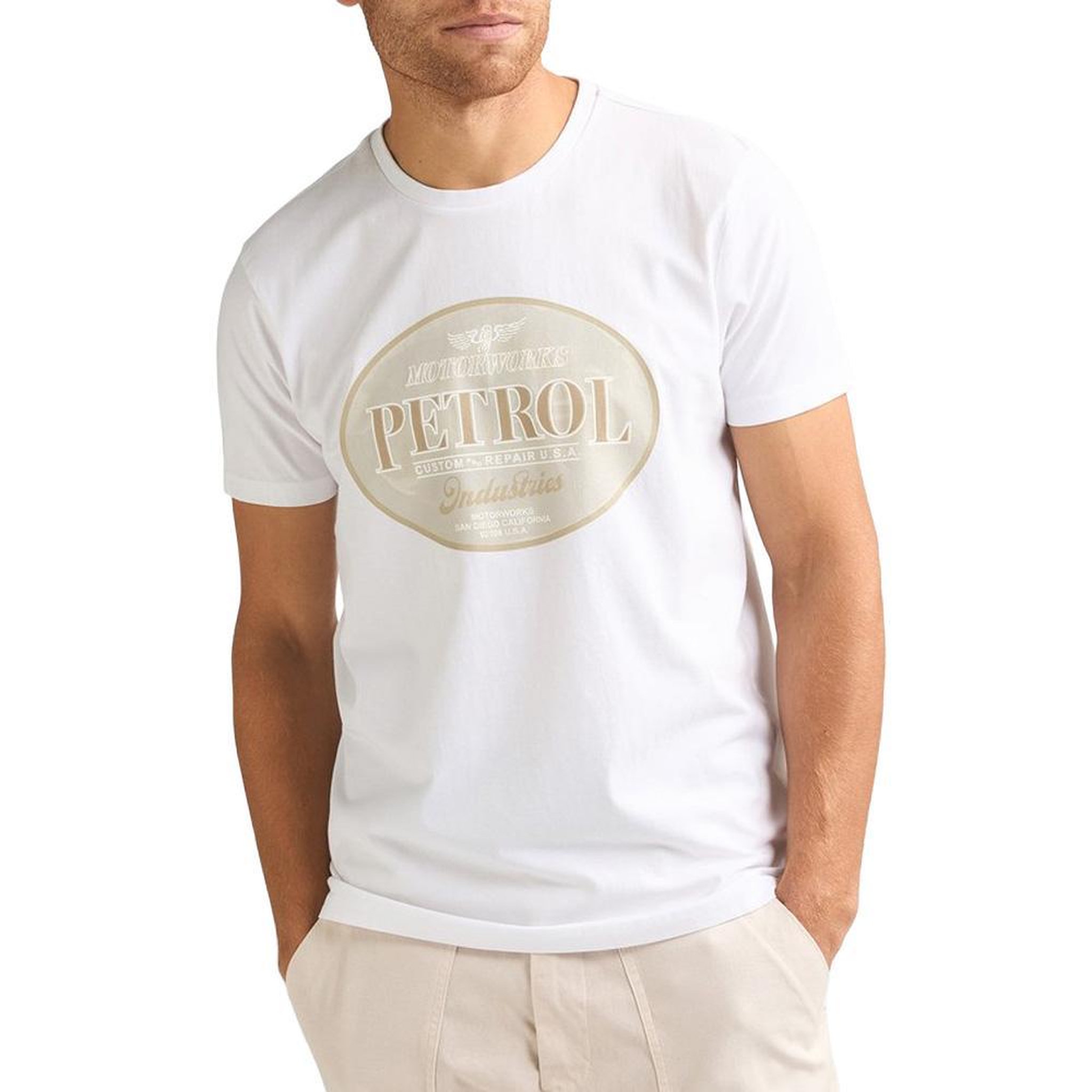 Voir la diapositive 1 : Petrol Industries T-Shirt Blanc Homme Petrol Industries Classic