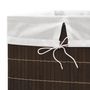 Voir la diapositive 6 : VIDAXL Panier a linge rectangulaire Bambou Marron fonce