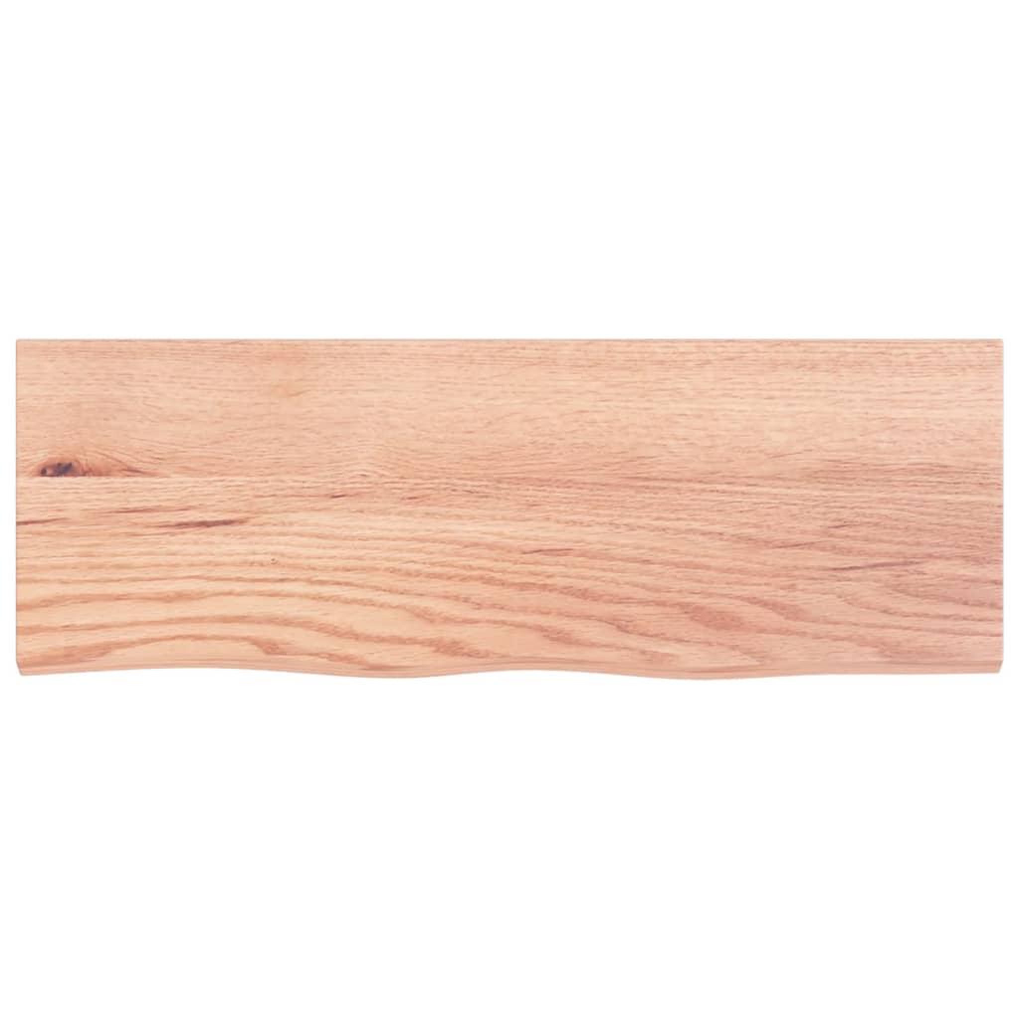 Voir la diapositive 4 : VIDAXL Etagere murale marron clair bois chene massif traite
