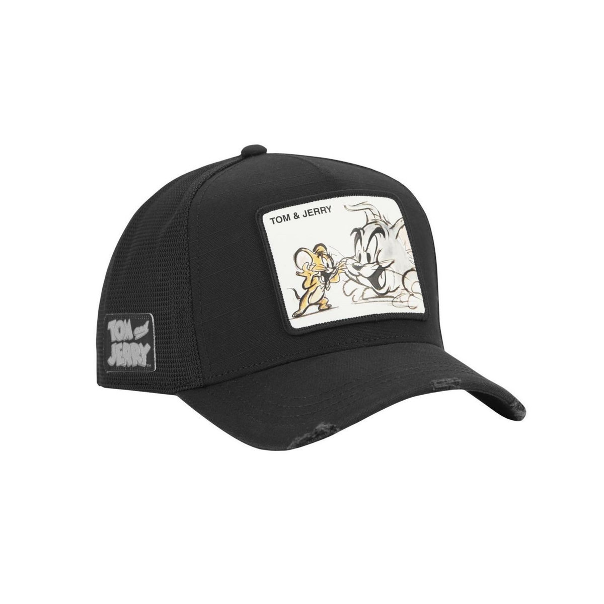 CAPSLAB Casquette trucker premium avec filet effet bambou Tom & Jerry TAJ