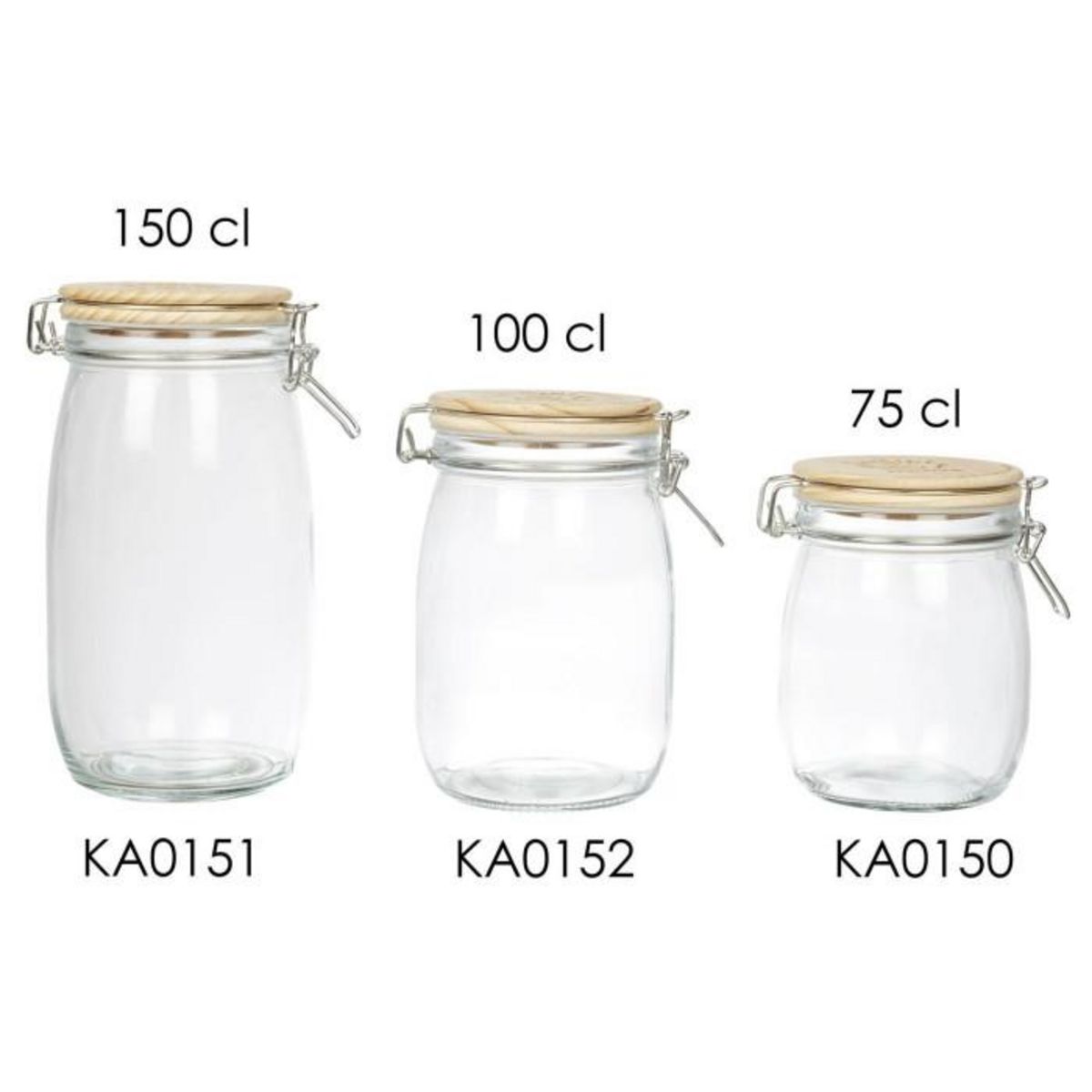 Paris Prix Bocal de Conservation  Mamie Lily  0,75L Transparent