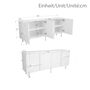 Voir la diapositive 3 : MERAX Buffet 4 porte(s) 0 tiroir(s) - 160 cm blanc mdf