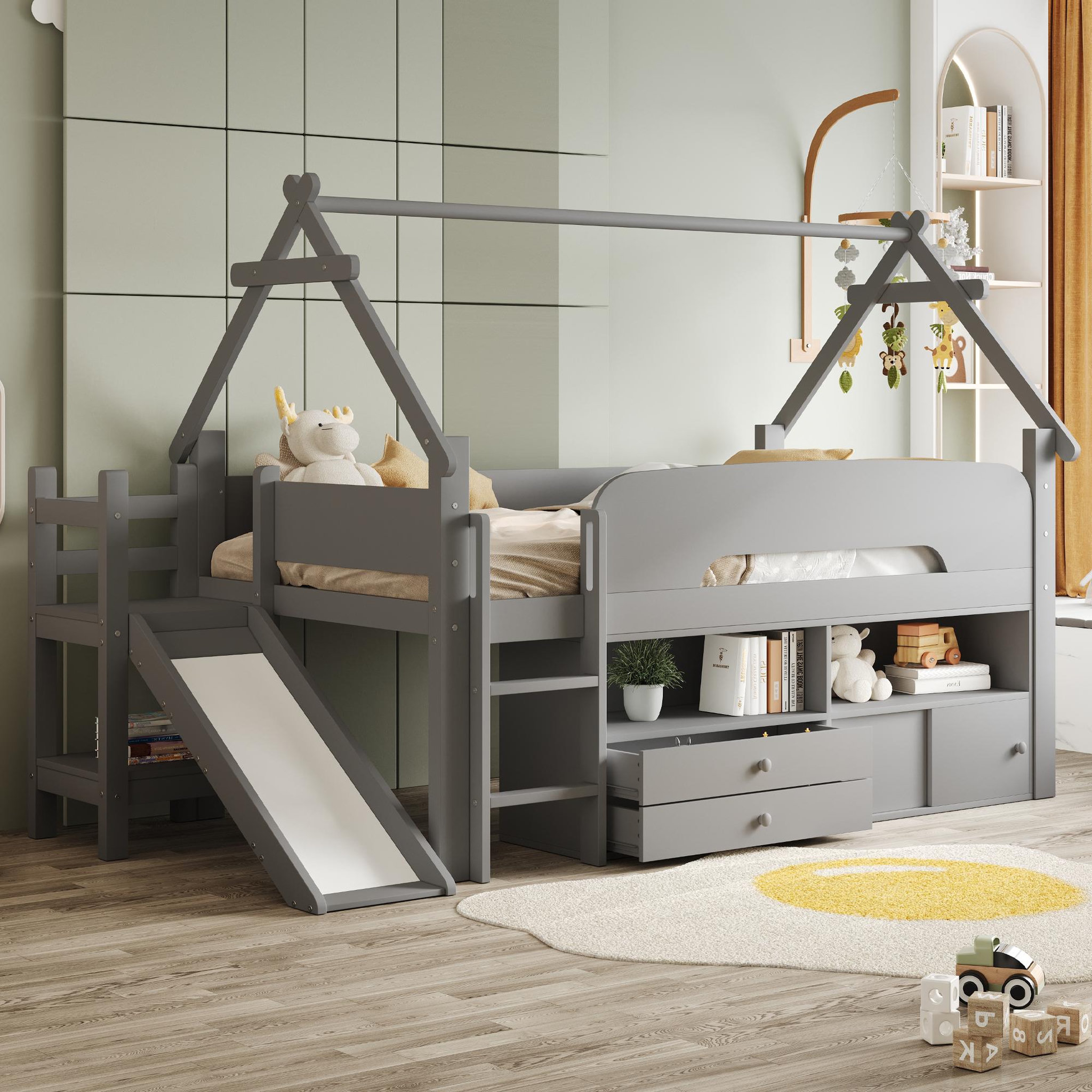 Voir la diapositive 4 : MERAX Lit mezzanine enfant