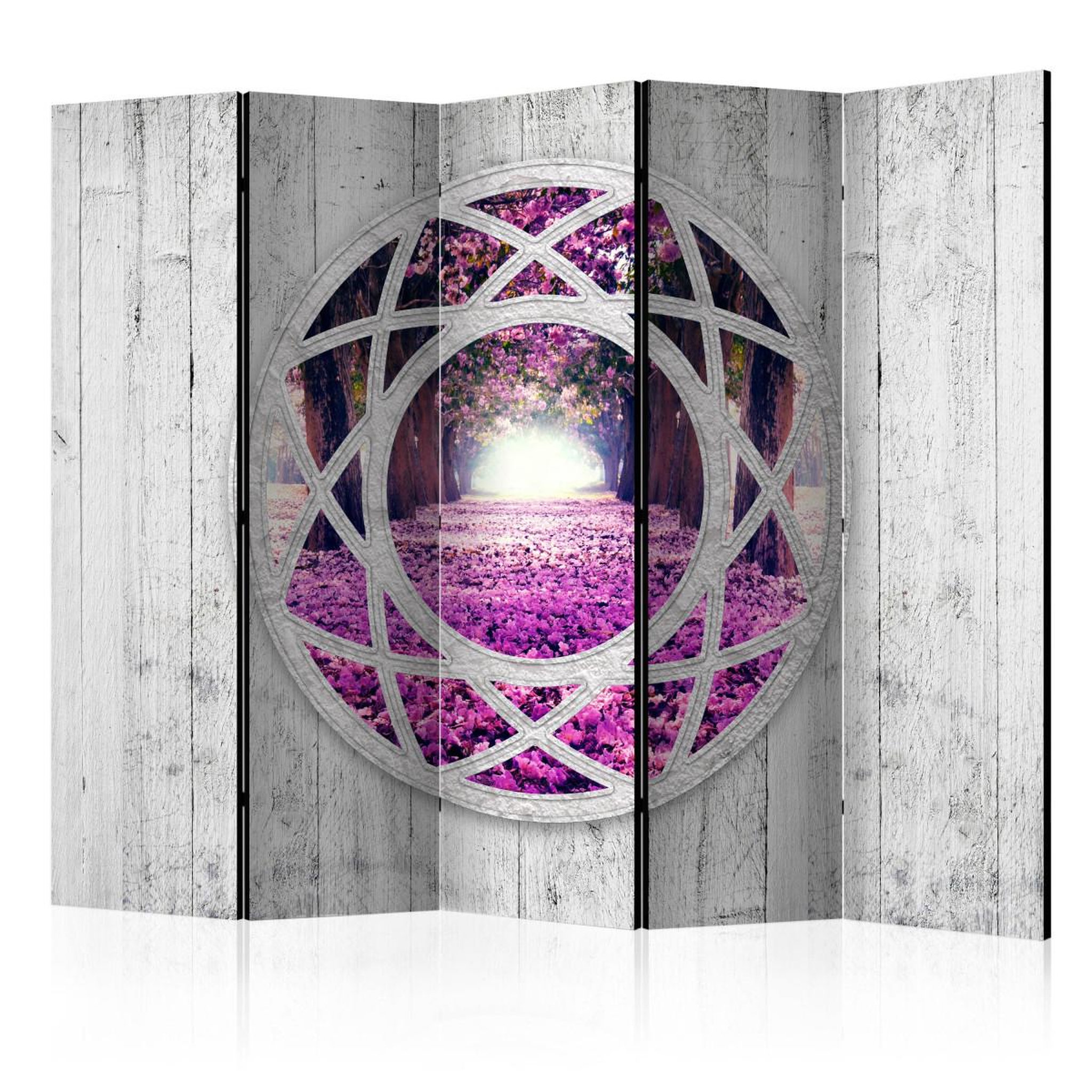 Paris Prix Paravent 5 volets  fuchsia landscape  172x225cm