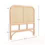 Voir la diapositive 4 : Rendez vous déco Tête de lit en rotin et cannage 90 cm-Naïra