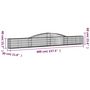 Voir la diapositive 5 : VIDAXL Panier de gabions arque 400x30x40/60 cm Fer galvanise