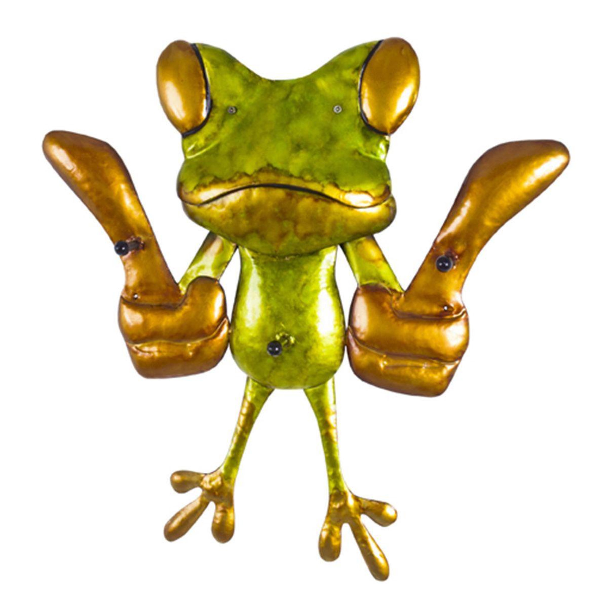 Paris Prix Patère murale 3 crochets  grenouille  50cm vert