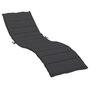 Voir la diapositive 2 : VIDAXL Coussin de chaise longue noir 200x70x3 cm tissu oxford
