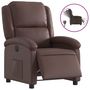 Voir la diapositive 2 : VIDAXL Fauteuil inclinable electrique Marron Similicuir