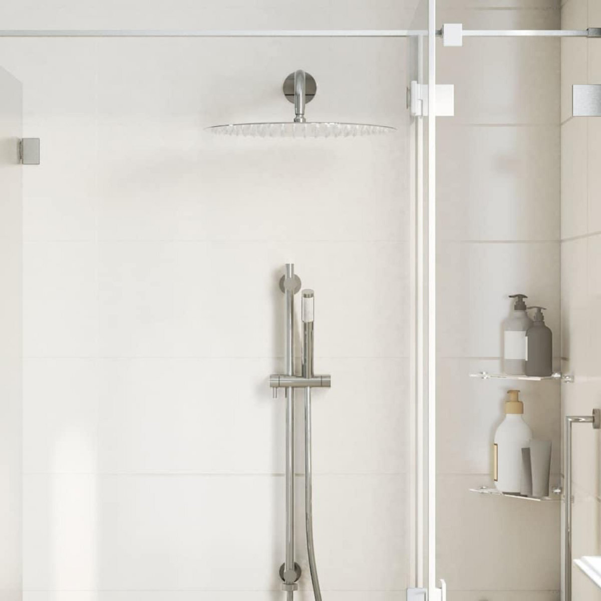 VIDAXL Pomme de douche pluie acier inoxydable 304 40 cm ronde