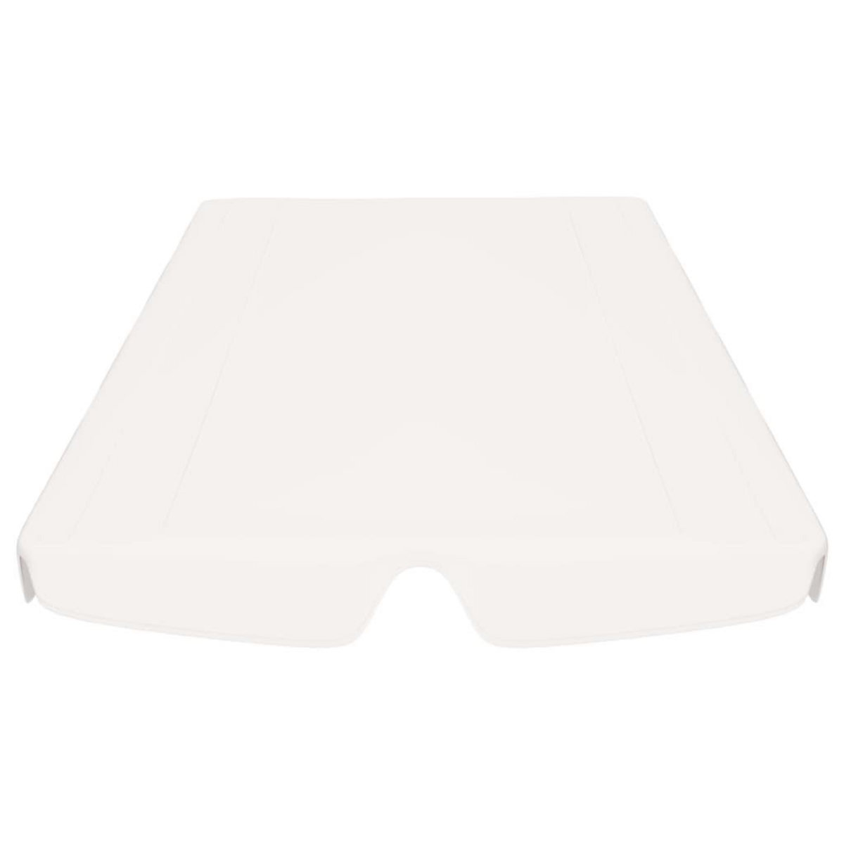 VIDAXL Toit de rechange de balançoire blanc 150/130x105/70 cm