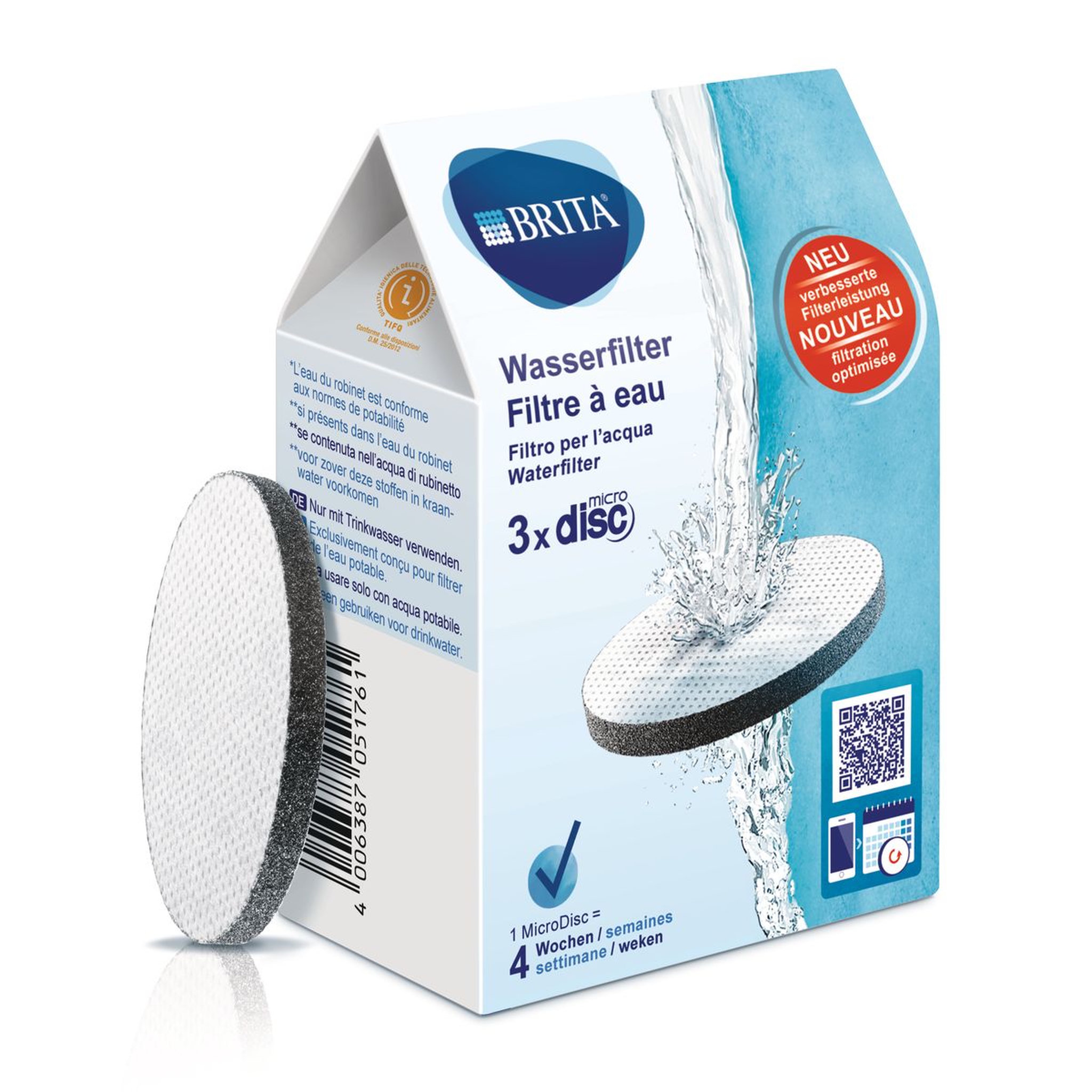Voir la diapositive 1 : BRITA BRITA pack de 3 filtres MicroDisc