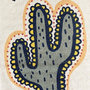 Voir la diapositive 3 : FUTURE HOME Tapis déco enfant cactus en coton tissé 50x120cm