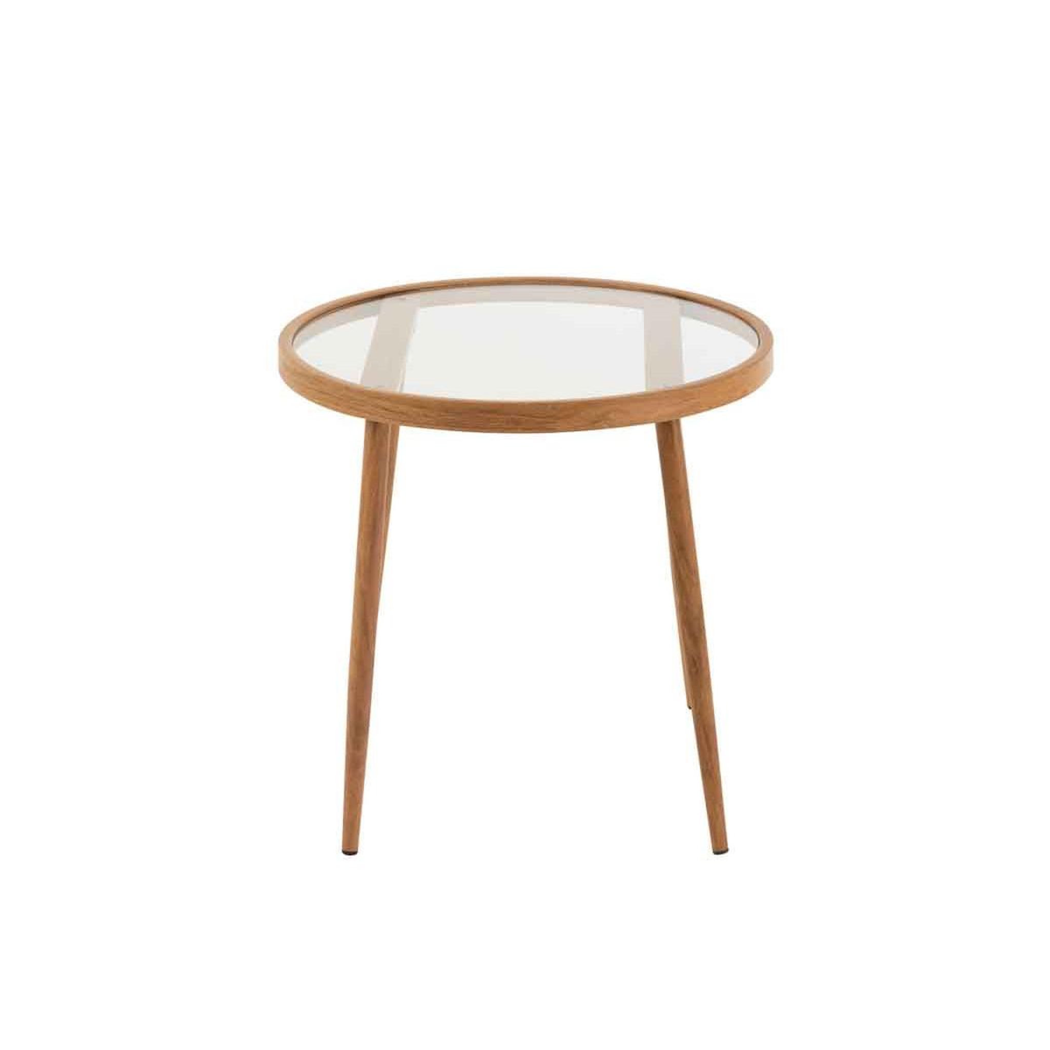 Voir la diapositive 2 : J-LINE Table gigogne design  fuolas  50cm naturel