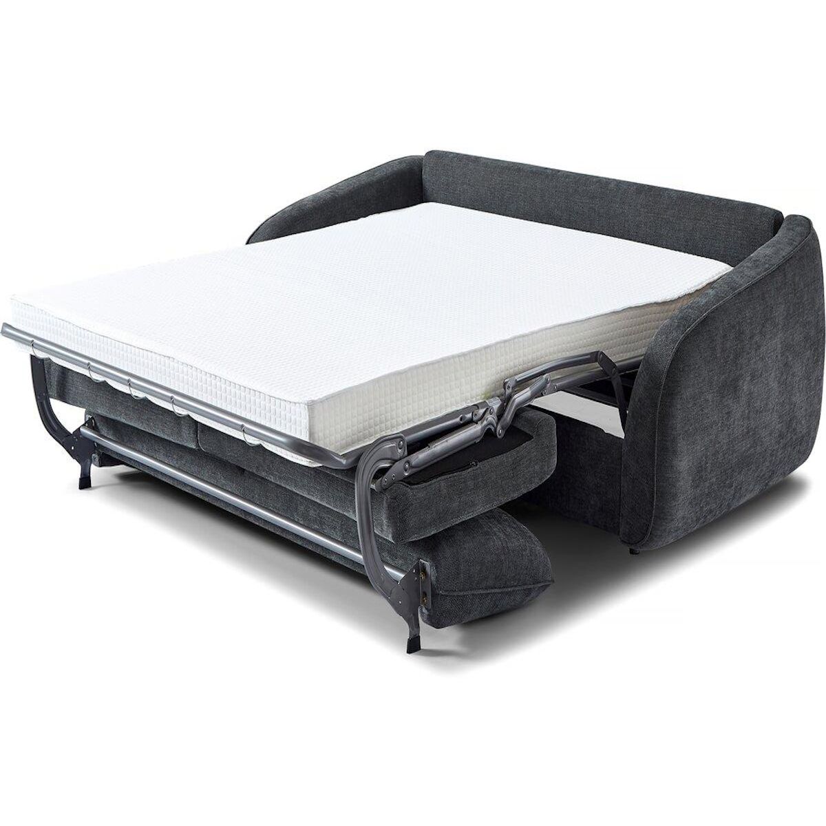 Habitat et Jardin Canapé convertible express en tissu texturé  Laurie  - Couchage 140 cm -  3 places - Gris