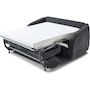 Voir la diapositive 3 : Habitat et Jardin Canapé convertible express en tissu texturé  Laurie  - Couchage 140 cm -  3 places - Gris