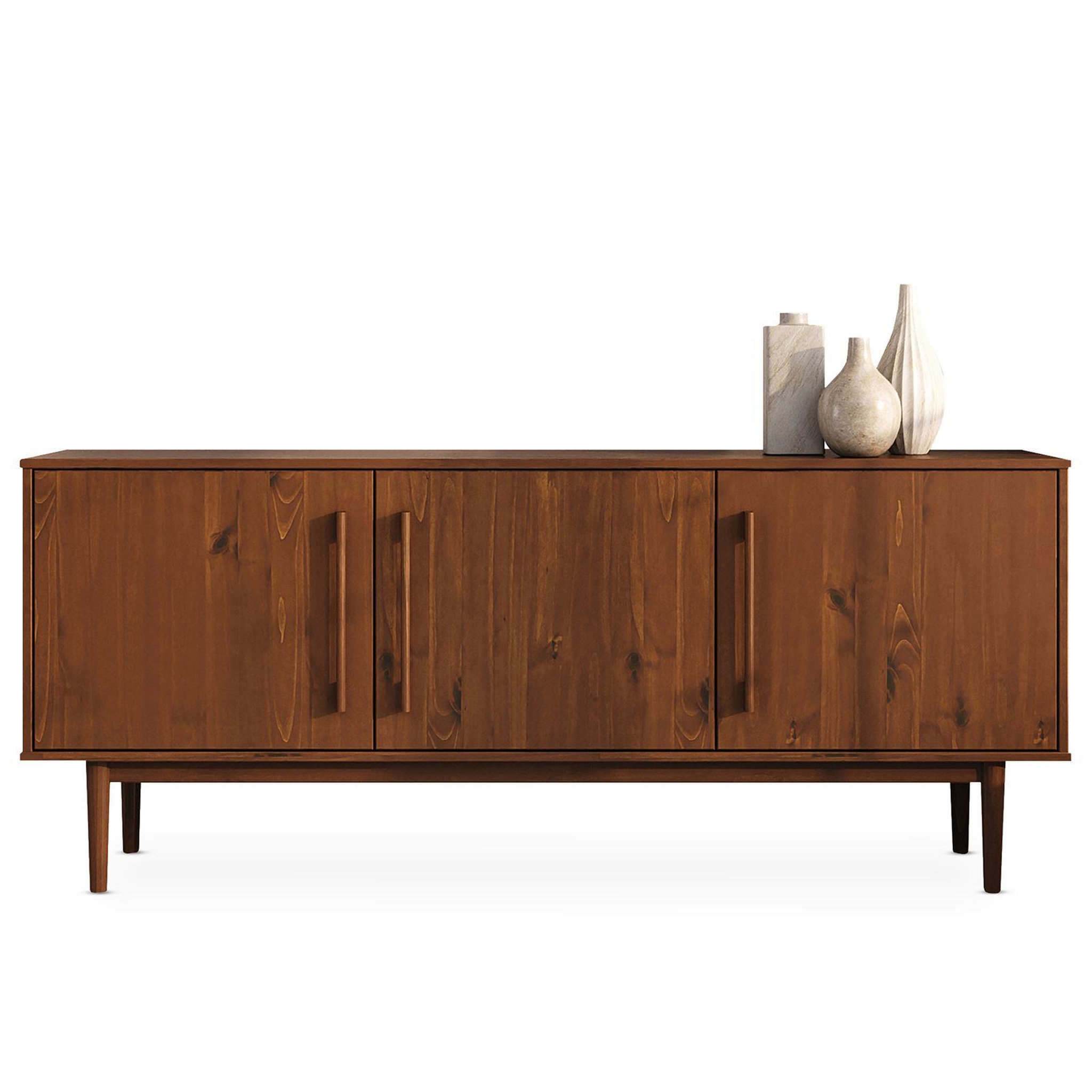 Voir la diapositive 1 : IDIMEX Buffet TECCA L 170 cm 3 portes en bois massif