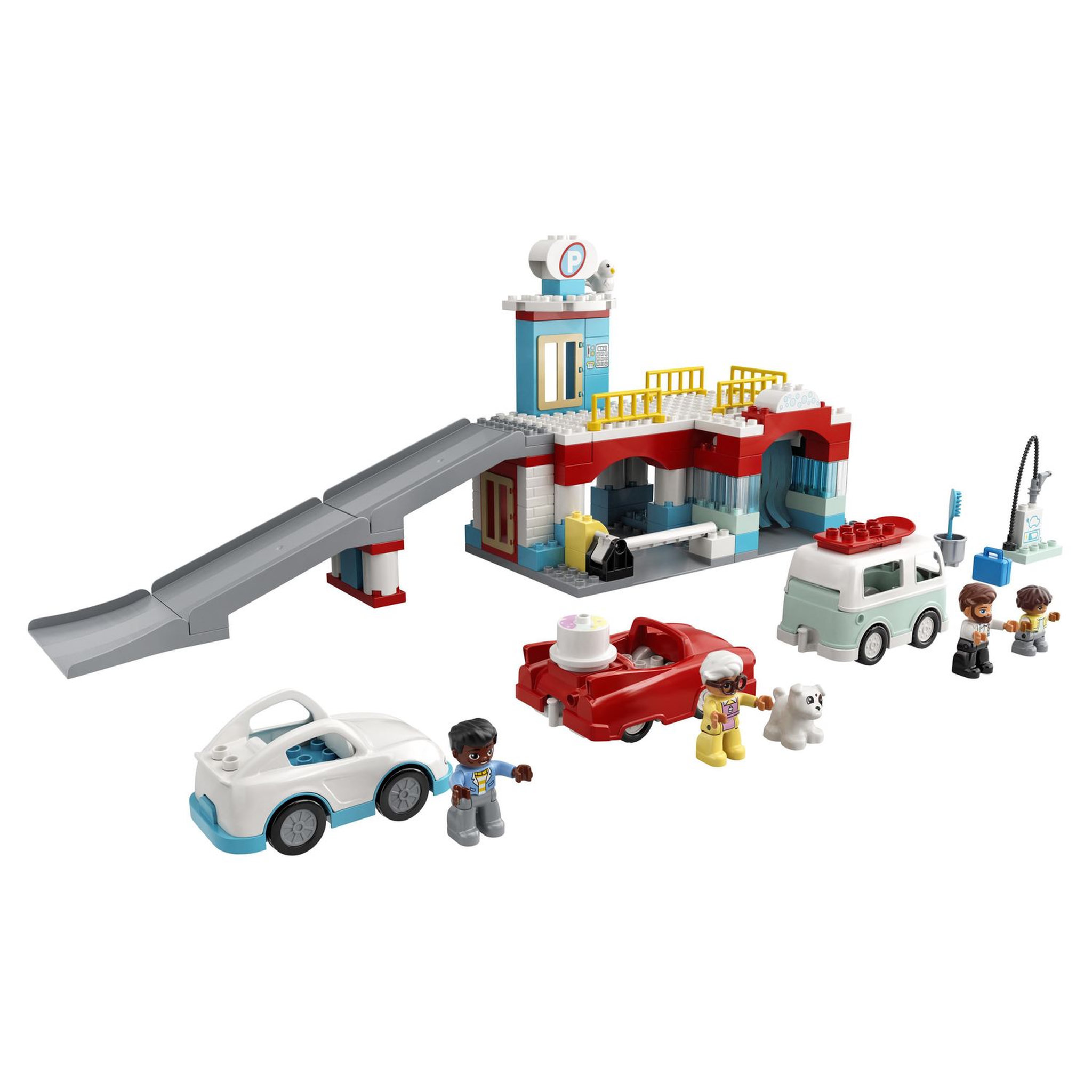 Voir la diapositive 2 : LEGO DUPLO Ma ville 10948 - Le garage et la station de lavage