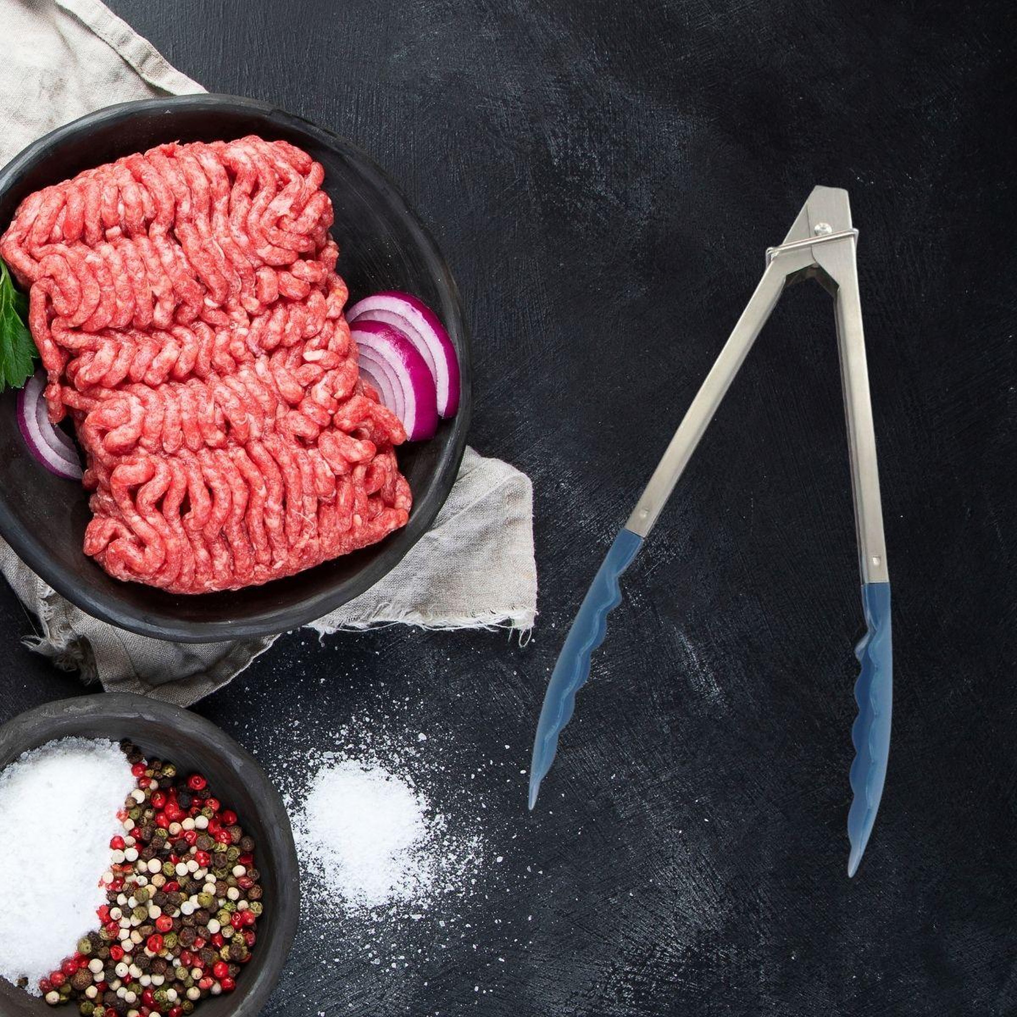 Voir la diapositive 2 : Fackelmann Pince de cuisine avec verrouillage 23,5 cm fackelmann elemental