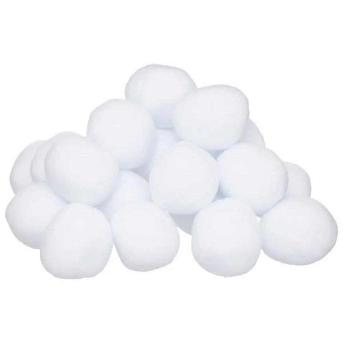 ATMOSPHERA Lot de 15 Boules de Neige  Manteau  7cm Blanc