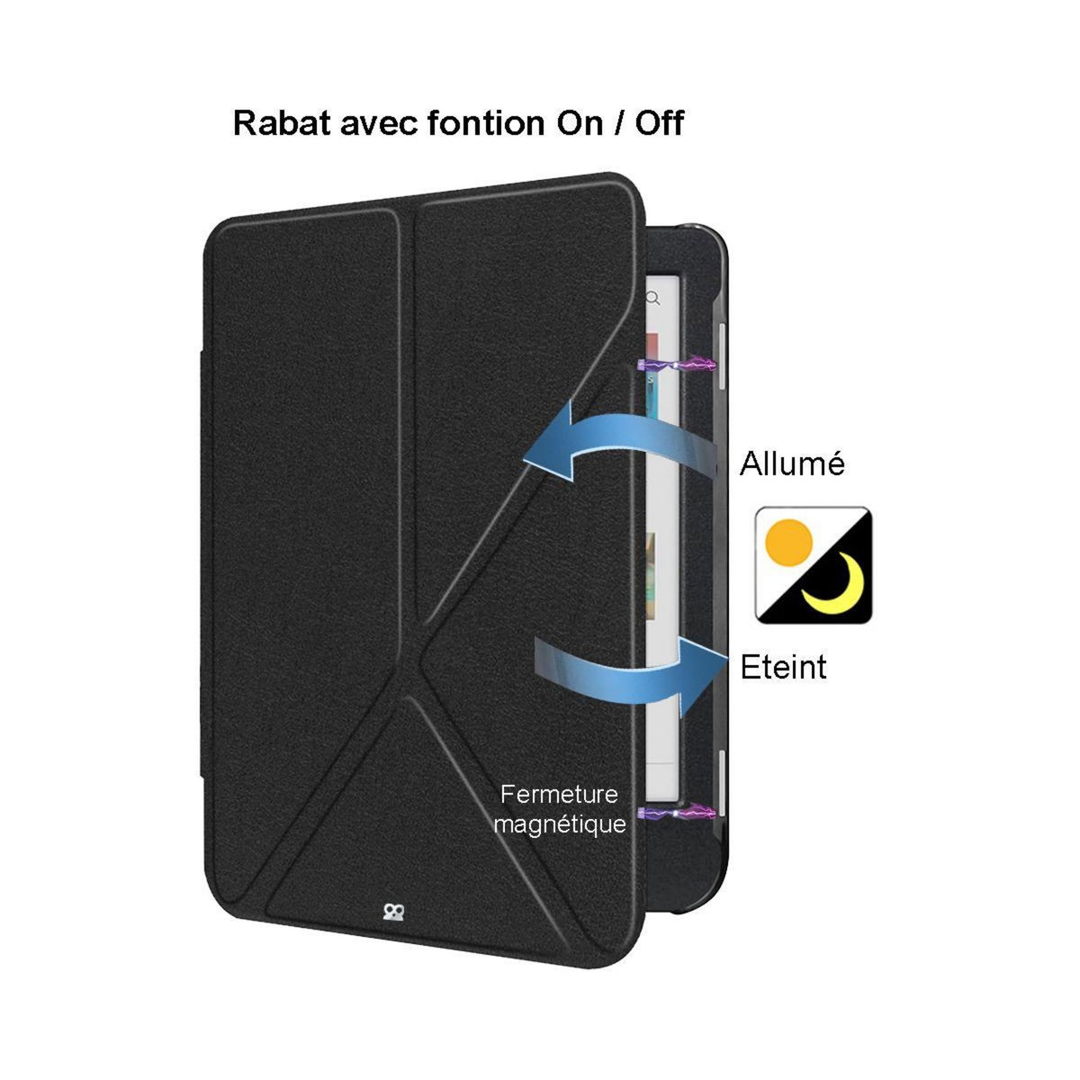 IBROZ Etui Origami Kobo Clara 2024 Noir