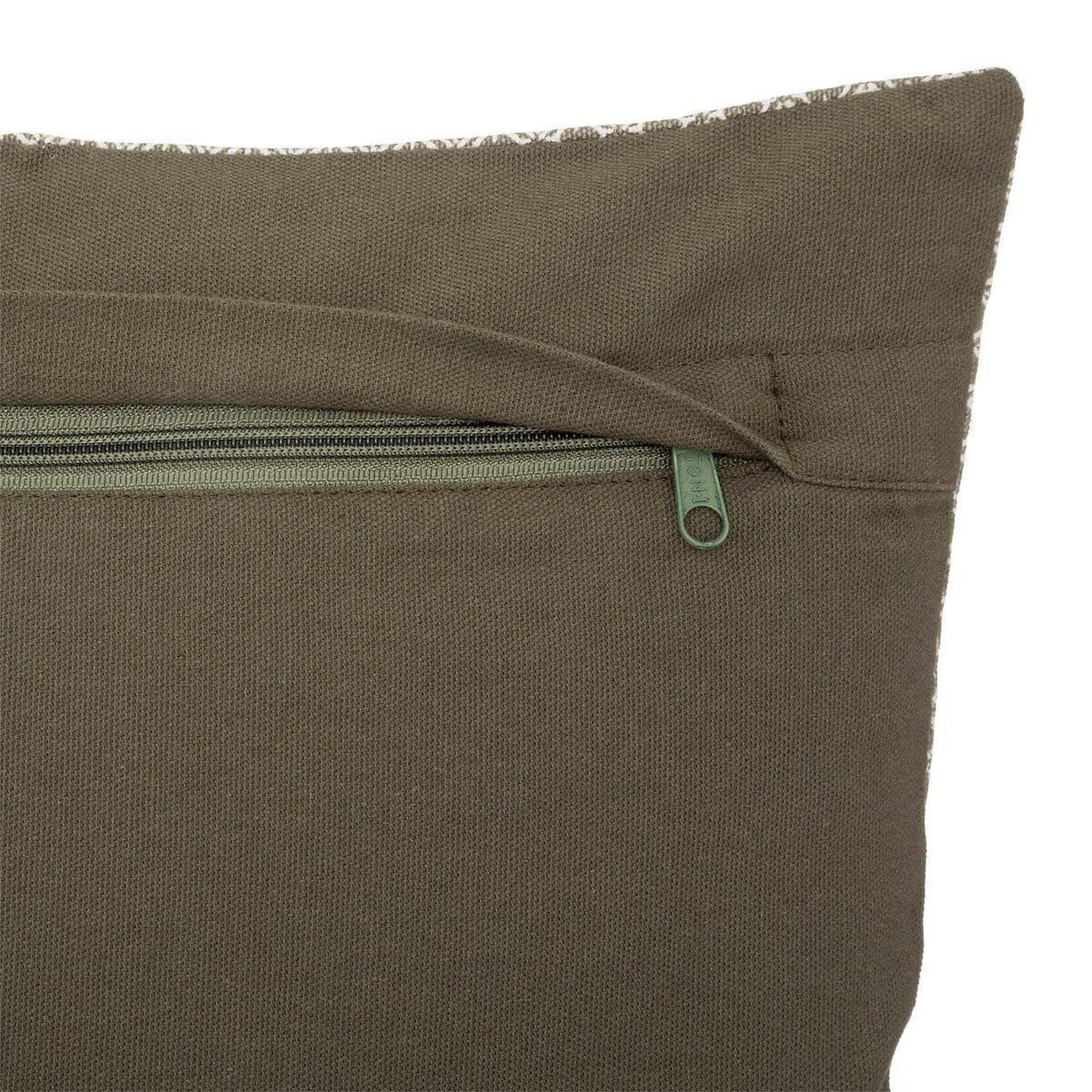 Voir la diapositive 2 : ATMOSPHERA Coussin déco déhoussable  otto  30x50cm kaki
