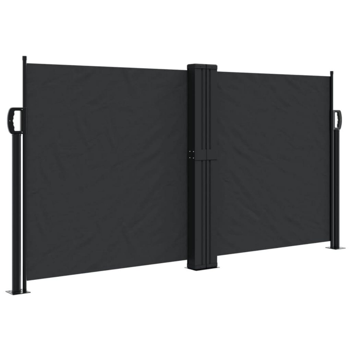 VIDAXL Auvent lateral retractable noir 120x1200 cm
