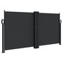 Voir la diapositive 2 : VIDAXL Auvent lateral retractable noir 120x1200 cm