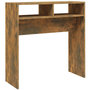 Voir la diapositive 2 : VIDAXL Table console Chêne fumé 78x30x80 cm Bois d ingénierie