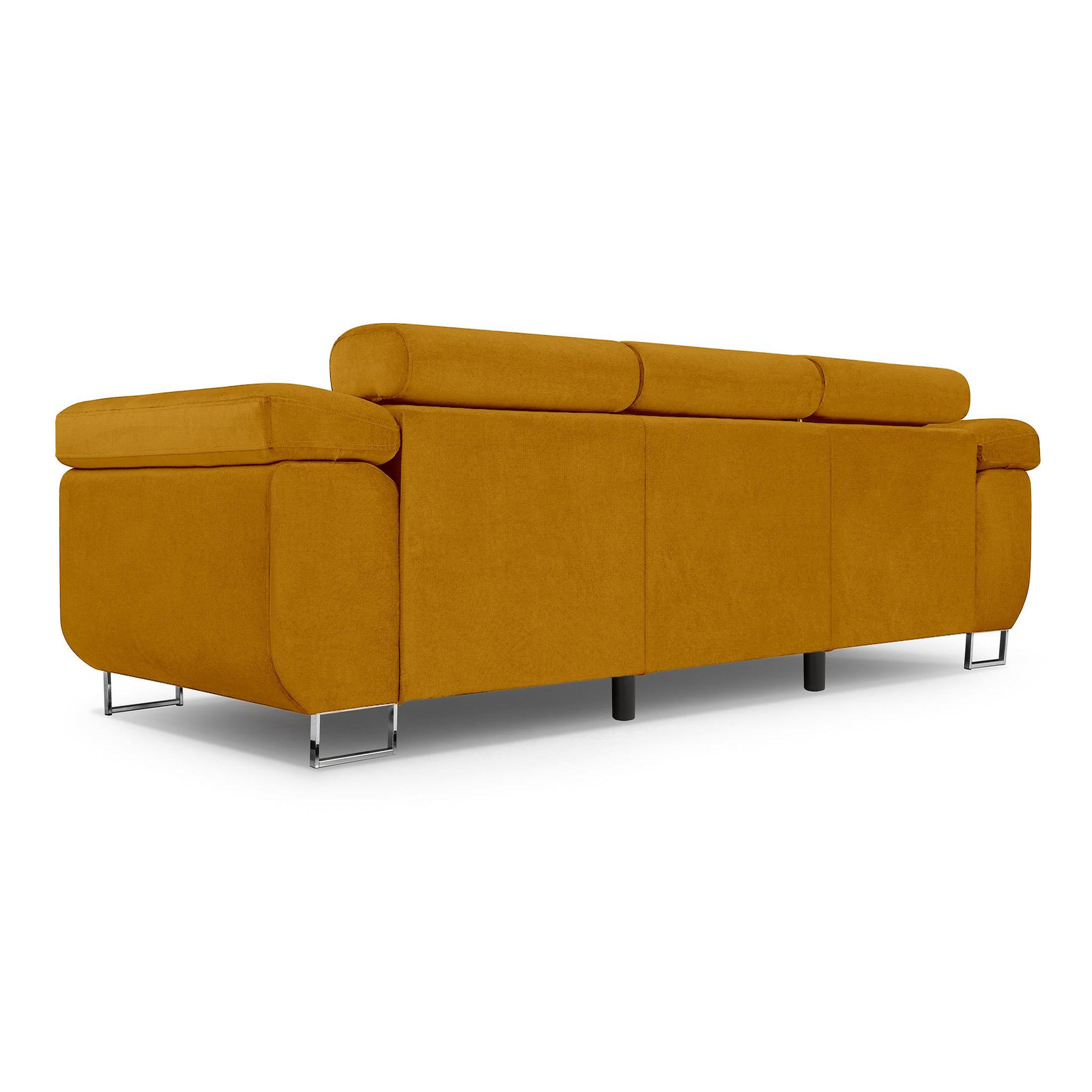 Voir la diapositive 4 : BEST MOBILIER Pablo - canapé 3 places - convertible avec têtières réglables - en velours