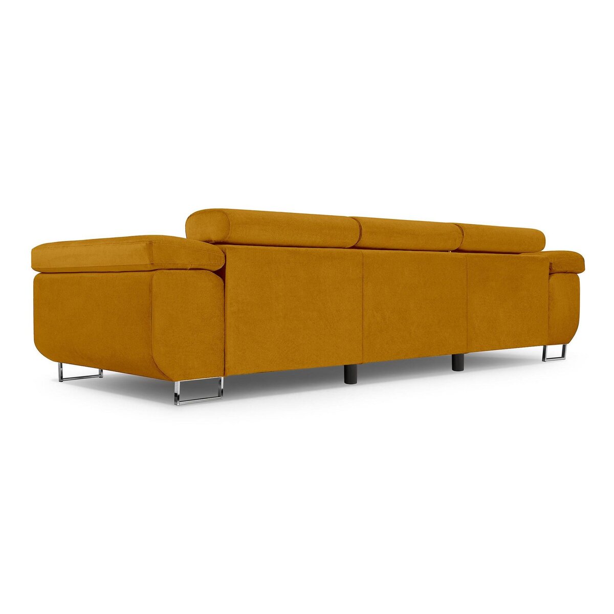 BEST MOBILIER Pablo - canapé 3 places - convertible avec têtières réglables - en velours