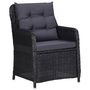 Voir la diapositive 5 : VIDAXL Ensemble a manger d'exterieur 11 pcs Resine tressee Noir