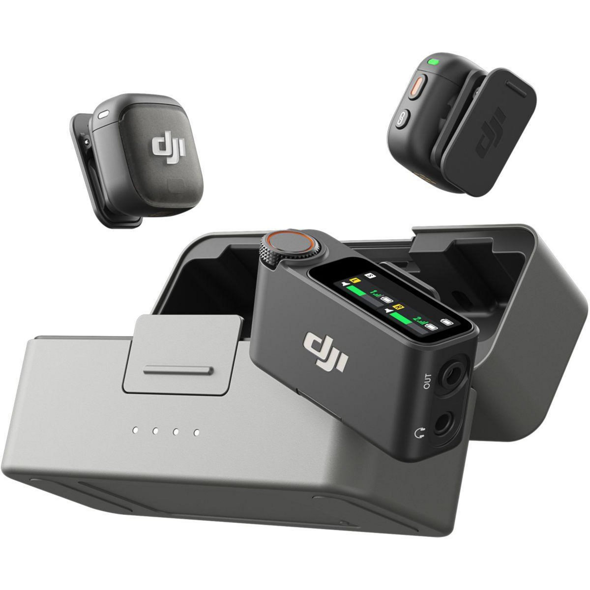 DJI Micro cravate sans fil Mic 3 (2 TX+1 RX+boitier de charge)