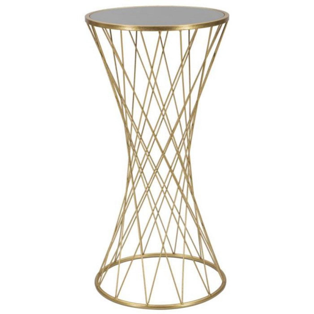 Paris Prix Table d'Appoint en Métal  Tower  80cm Or