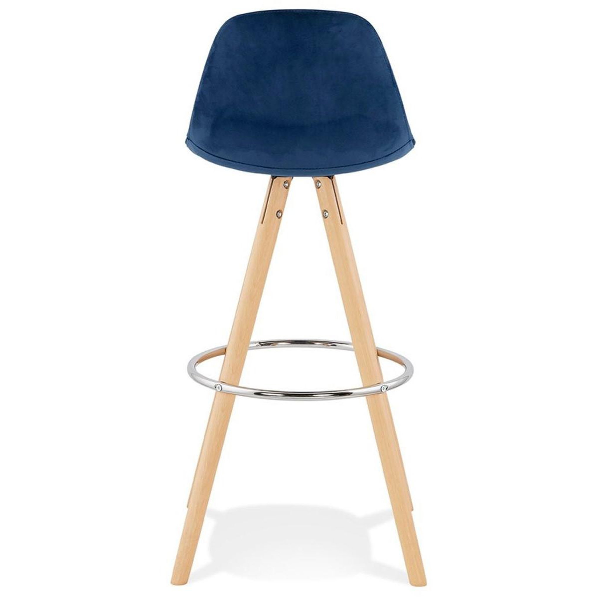 Voir la diapositive 5 : Paris Prix Tabouret de bar scandinave  miro  97cm bleu & naturel