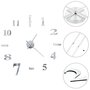 Voir la diapositive 2 : VIDAXL Horloge murale 3D Design moderne 100 cm XXL Argente