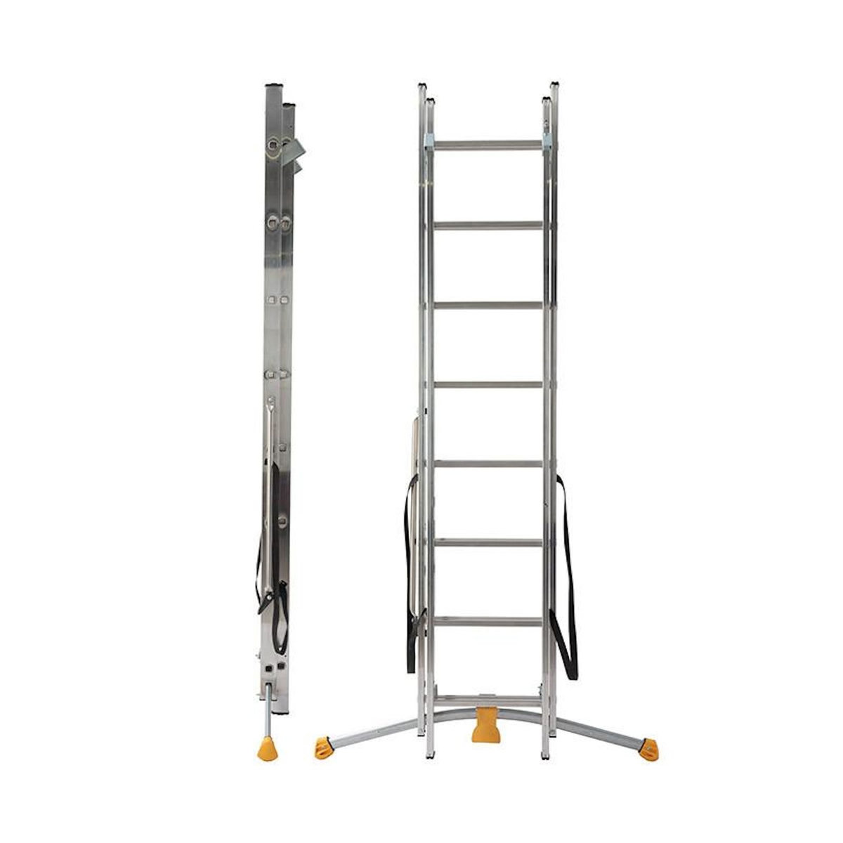 HAILO Echelle transformable 2 plans 2x8 échelons 3,5m/4,4m en aluminium Hailo HobbyLot