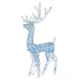 VIDAXL Decorations de Noël de renne Acrylique 3 pcs 120 cm Blanc froid