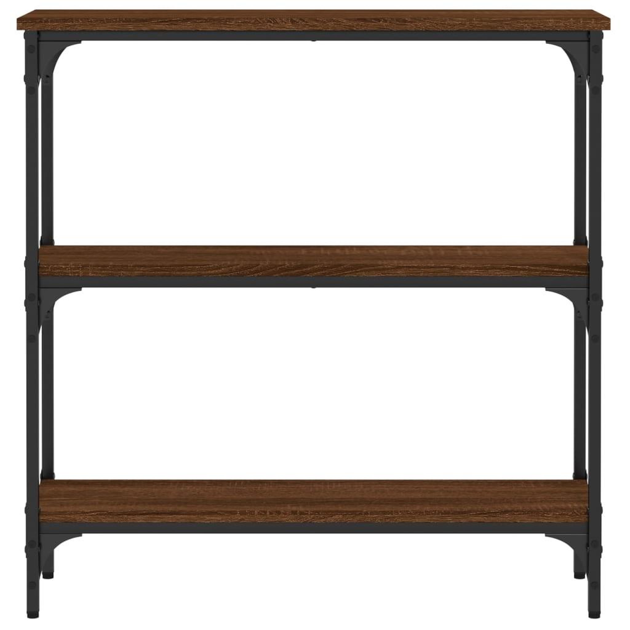 Voir la diapositive 4 : VIDAXL Table console chene marron 75x22,5x75 cm bois d'ingenierie