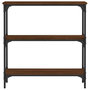 Voir la diapositive 4 : VIDAXL Table console chene marron 75x22,5x75 cm bois d'ingenierie