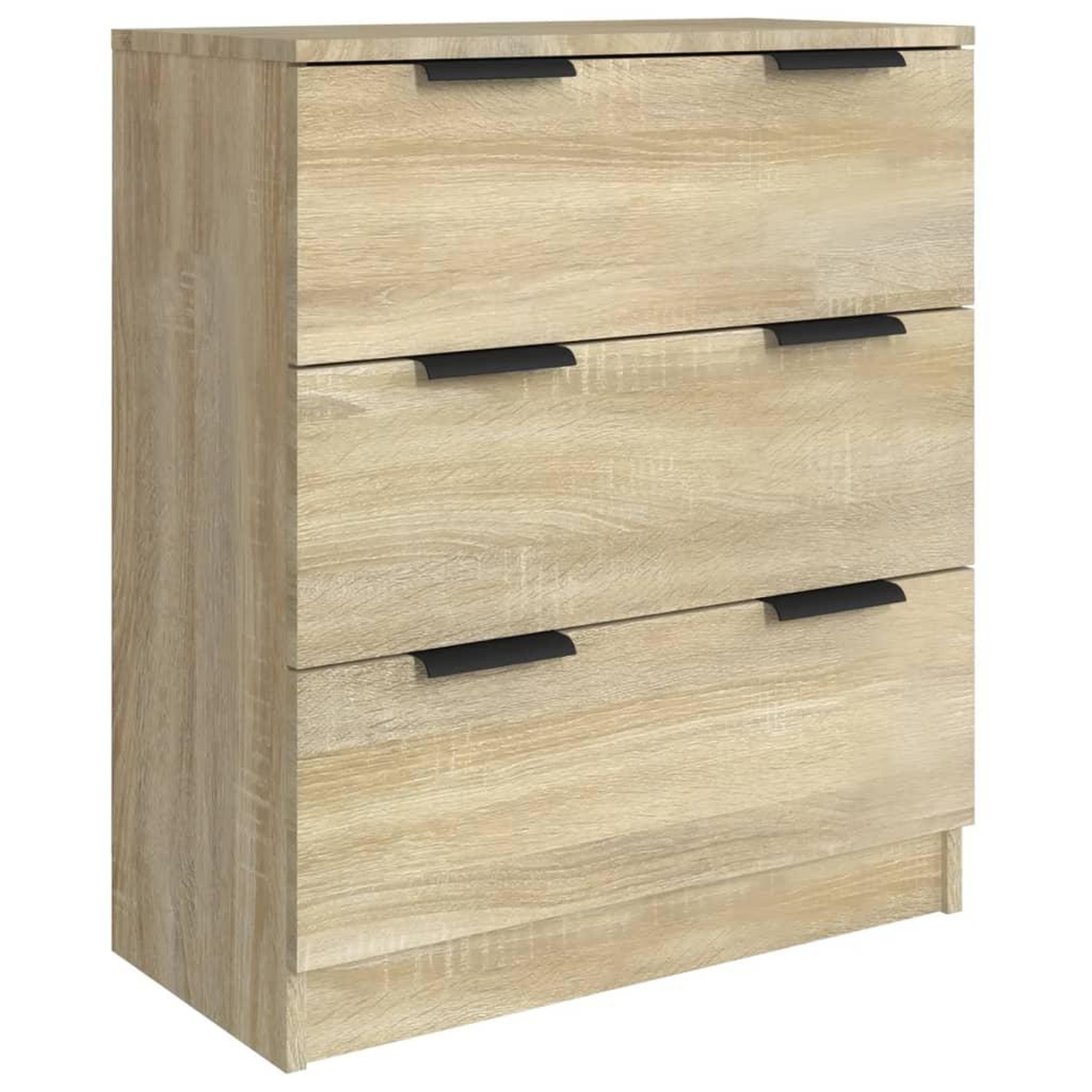 Voir la diapositive 4 : VIDAXL Buffets 3 pcs Chene sonoma Bois d'ingenierie